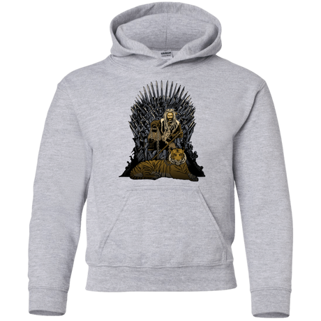 Sweatshirts Sport Grey / YS King and Tiger Youth Hoodie