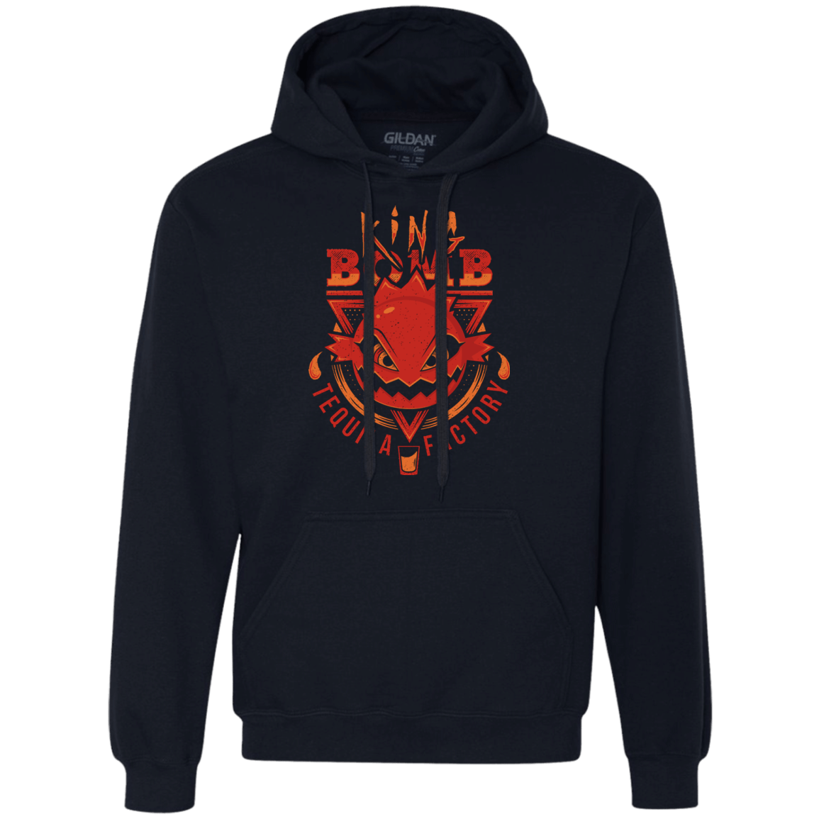 Sweatshirts Navy / S King Bomb Tequila Premium Fleece Hoodie