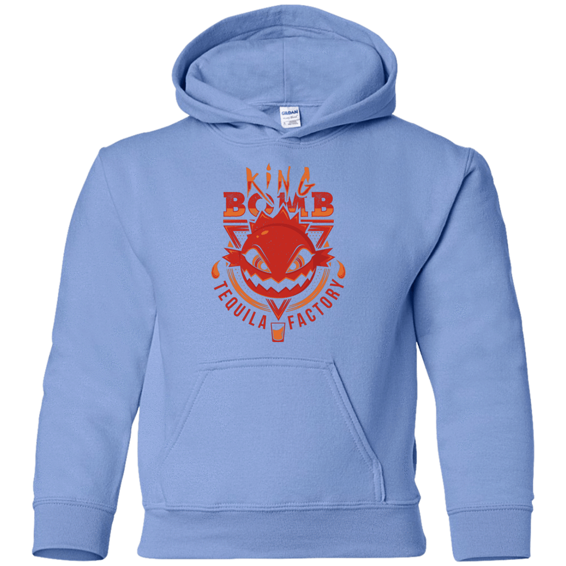 Sweatshirts Carolina Blue / YS King Bomb Tequila Youth Hoodie