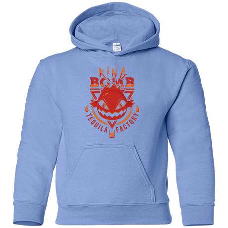 Sweatshirts Carolina Blue / YS King Bomb Tequila Youth Hoodie