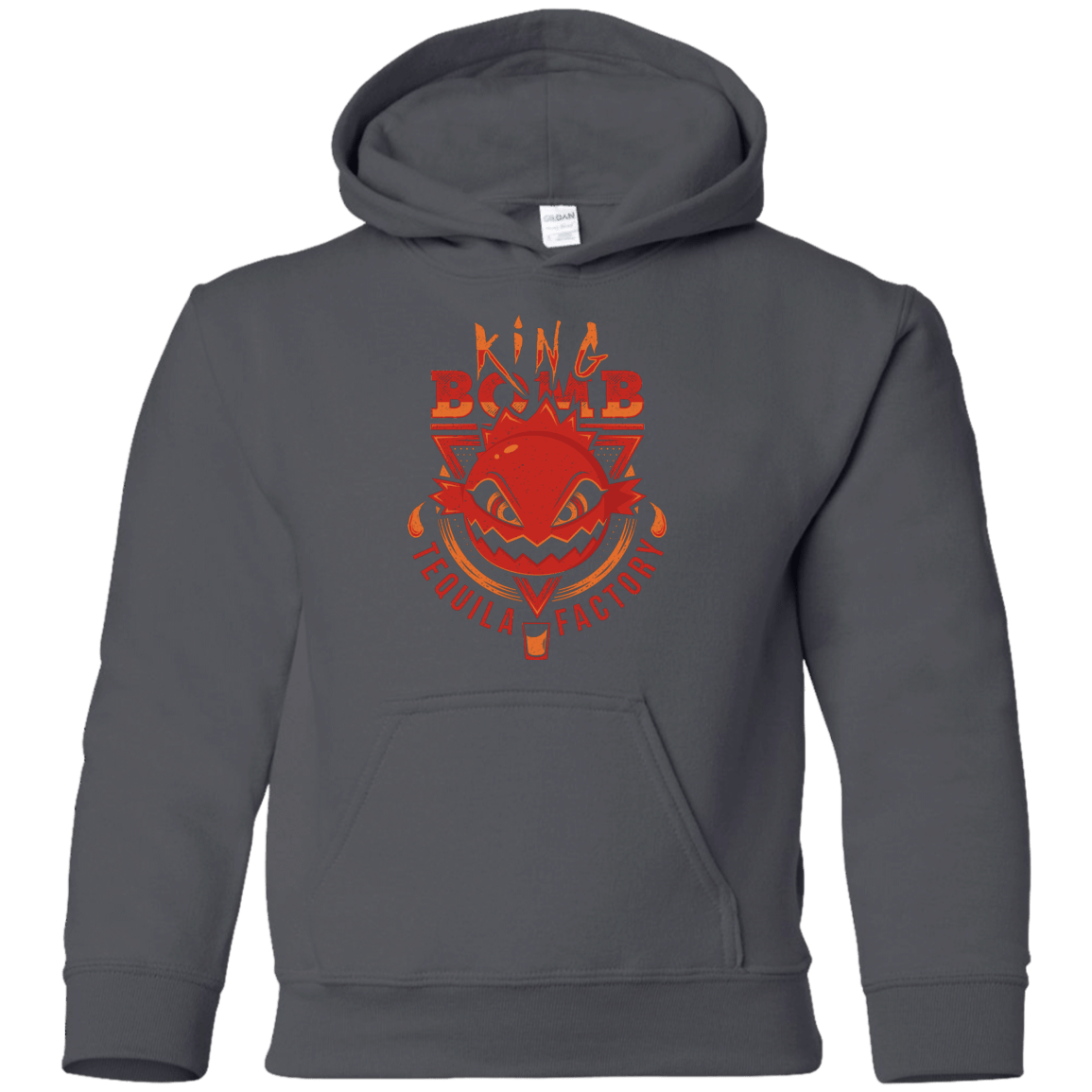 Sweatshirts Charcoal / YS King Bomb Tequila Youth Hoodie