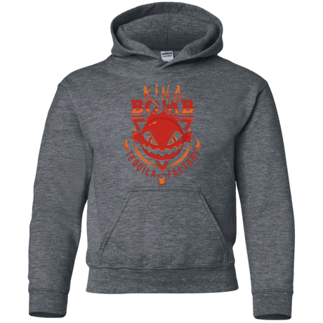 Sweatshirts Dark Heather / YS King Bomb Tequila Youth Hoodie