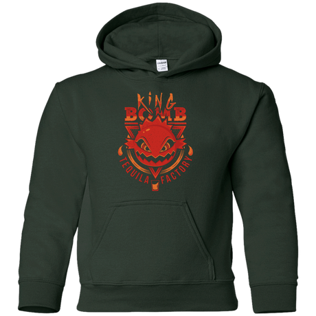 Sweatshirts Forest Green / YS King Bomb Tequila Youth Hoodie