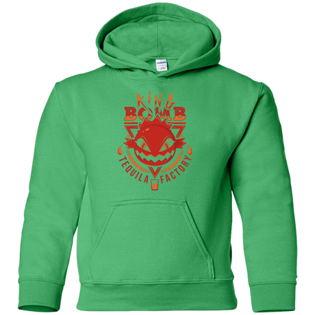 Sweatshirts Irish Green / YS King Bomb Tequila Youth Hoodie