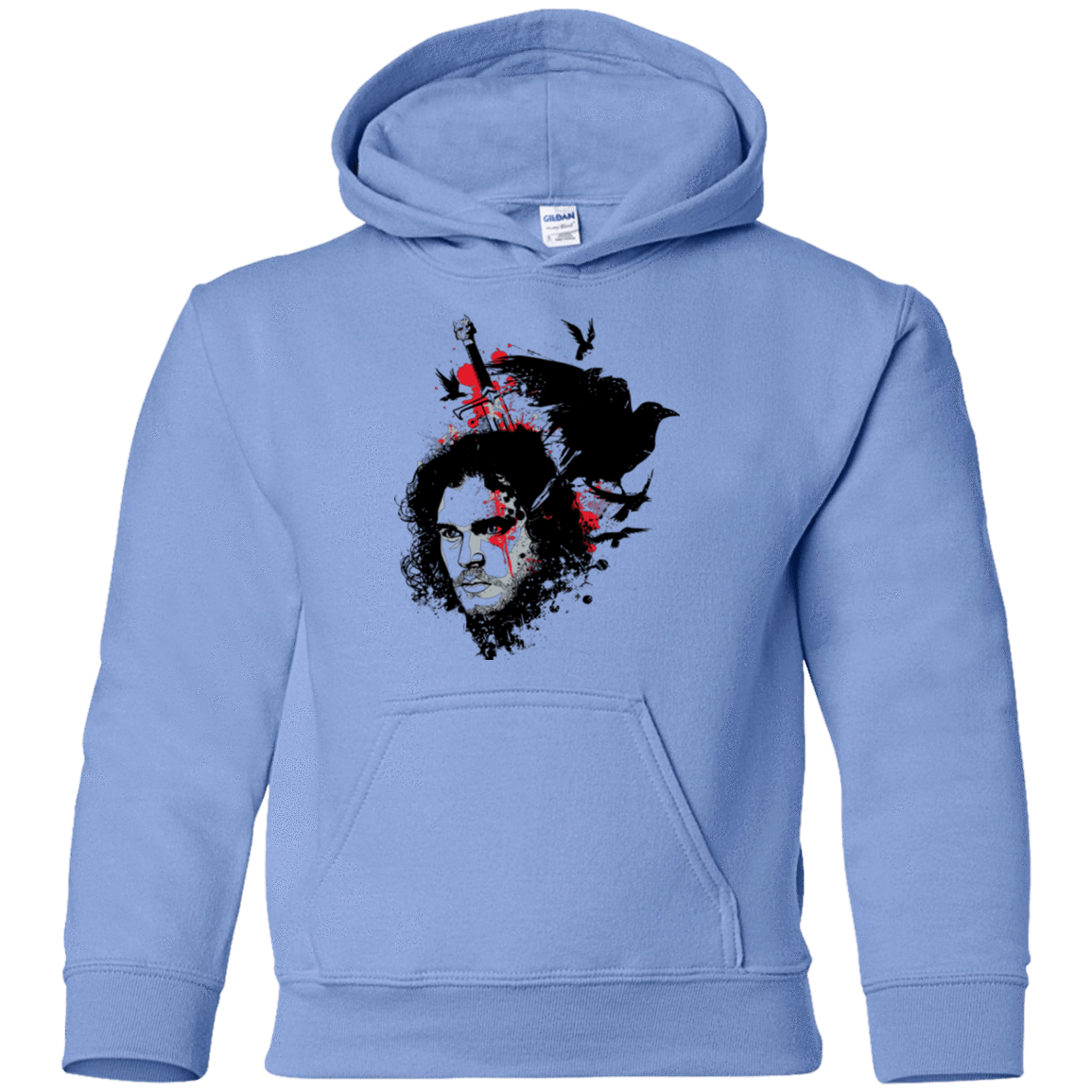 Sweatshirts Carolina Blue / YS KING IN THE NORTH Youth Hoodie