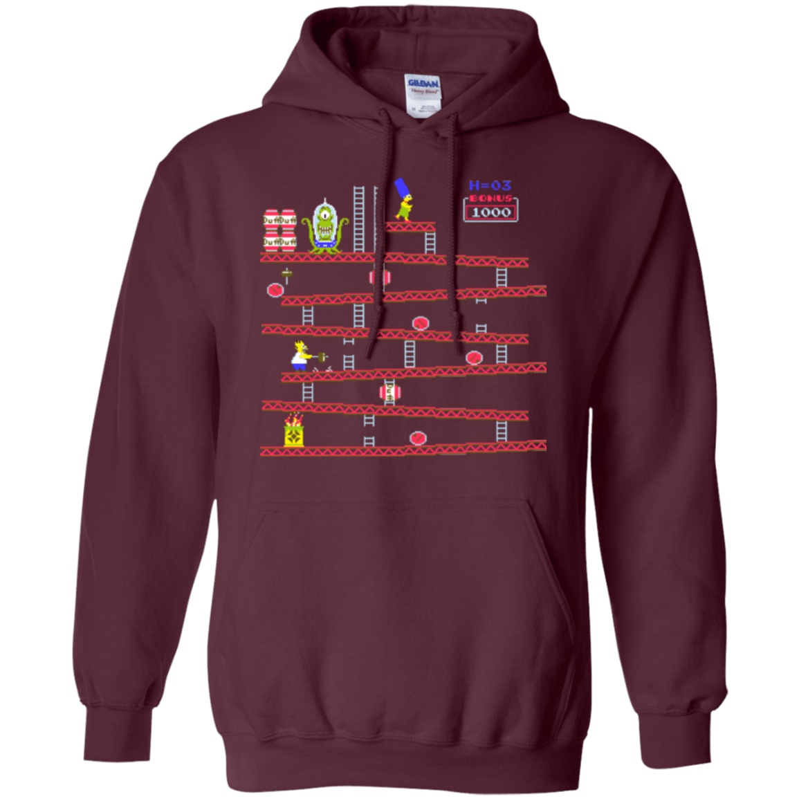 Sweatshirts Maroon / Small King Kang Pullover Hoodie