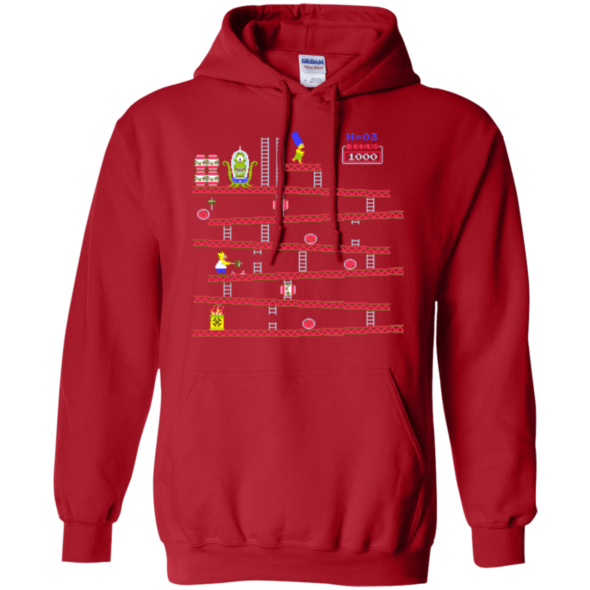 Sweatshirts Red / Small King Kang Pullover Hoodie