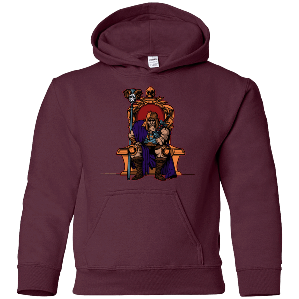 Sweatshirts Maroon / YS King Of Eternia Youth Hoodie