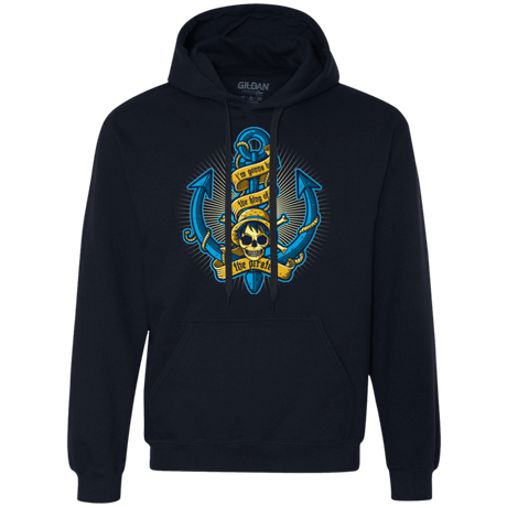 Sweatshirts Navy / Small KING OF PIRATES Premium Fleece Hoodie
