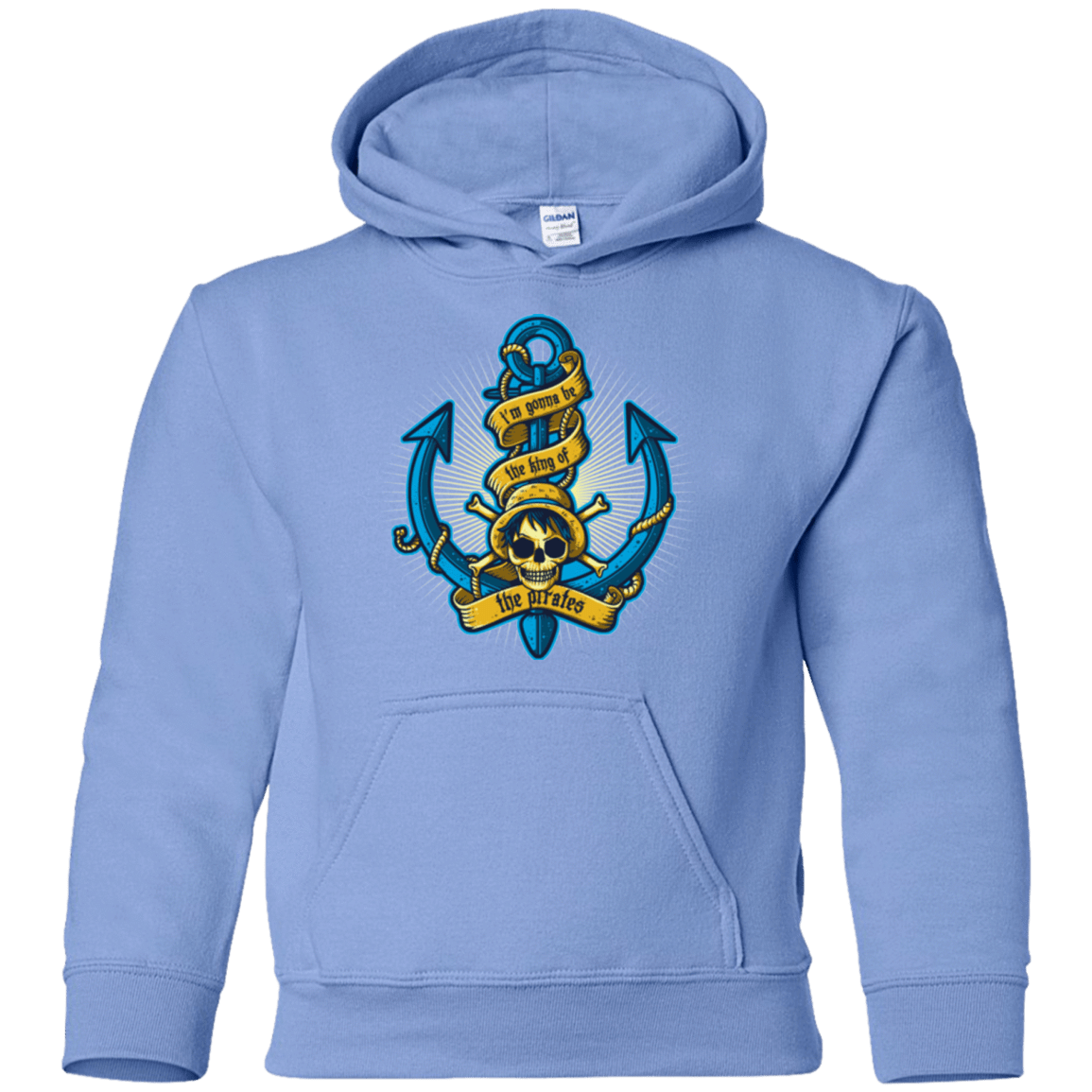 Sweatshirts Carolina Blue / YS KING OF PIRATES Youth Hoodie
