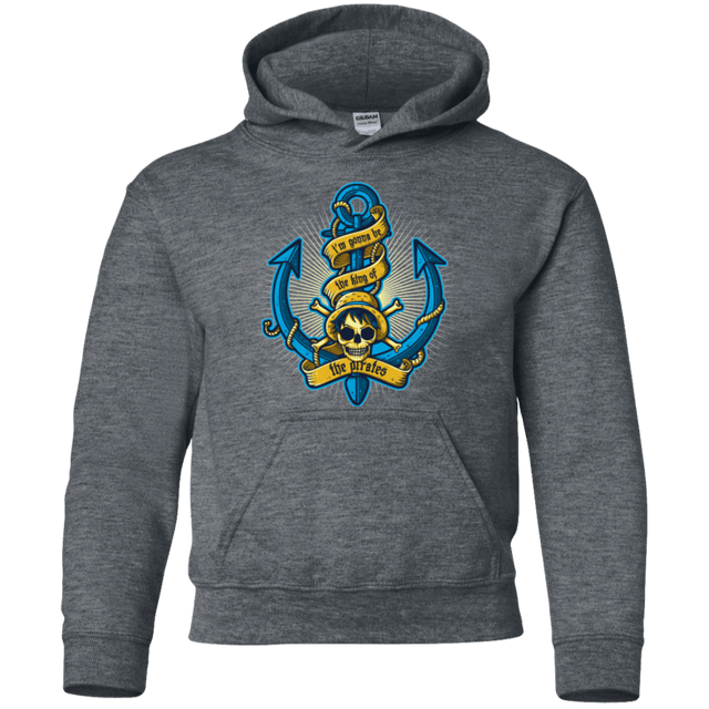 Sweatshirts Dark Heather / YS KING OF PIRATES Youth Hoodie