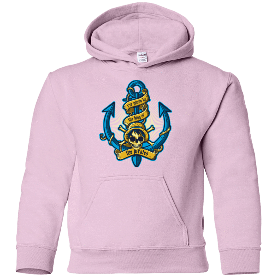 Sweatshirts Light Pink / YS KING OF PIRATES Youth Hoodie