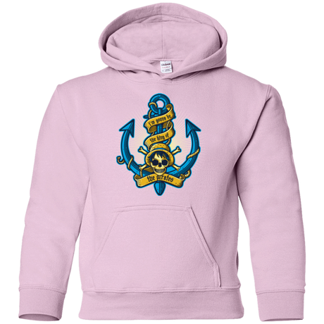 Sweatshirts Light Pink / YS KING OF PIRATES Youth Hoodie