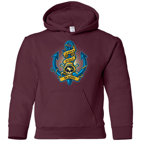 Sweatshirts Maroon / YS KING OF PIRATES Youth Hoodie