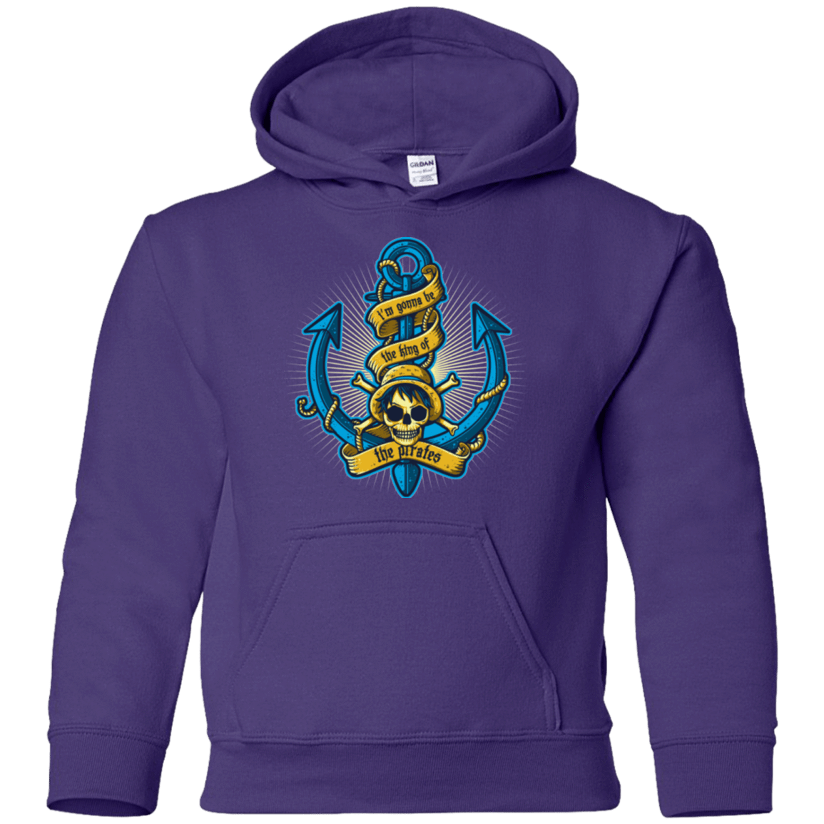 Sweatshirts Purple / YS KING OF PIRATES Youth Hoodie
