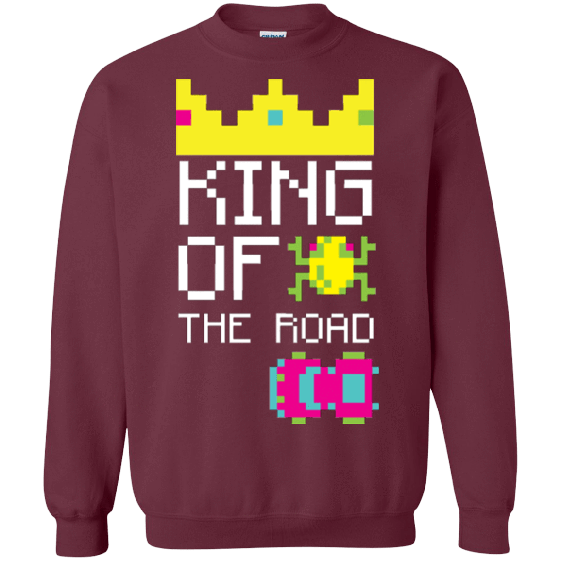 Sweatshirts Maroon / Small King Of The Road Crewneck Sweatshirt