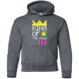 Sweatshirts Dark Heather / YS King Of The Road Youth Hoodie