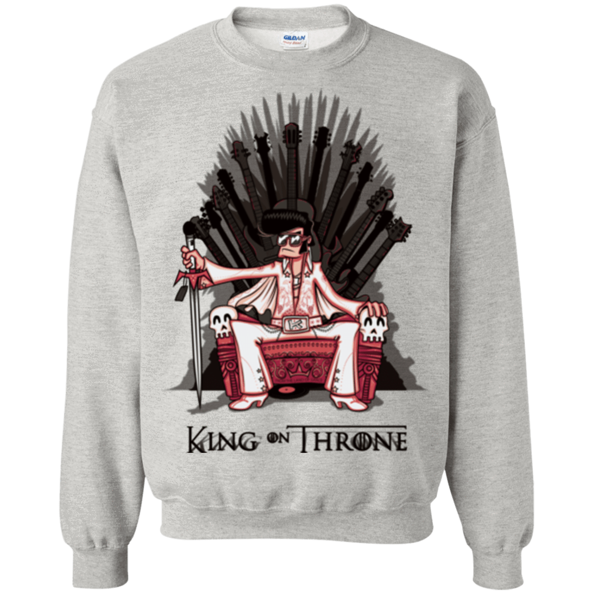 Sweatshirts Ash / Small King on Throne Crewneck Sweatshirt