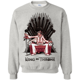 Sweatshirts Ash / Small King on Throne Crewneck Sweatshirt