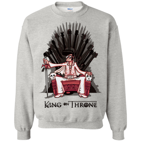 Sweatshirts Ash / Small King on Throne Crewneck Sweatshirt