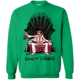 Sweatshirts Irish Green / Small King on Throne Crewneck Sweatshirt