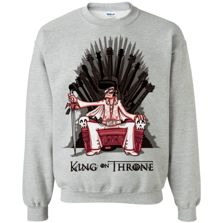 Sweatshirts Sport Grey / Small King on Throne Crewneck Sweatshirt
