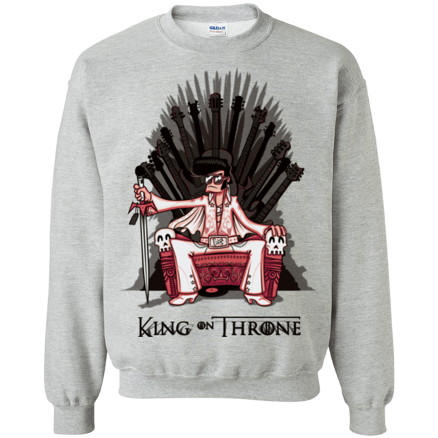 Sweatshirts Sport Grey / Small King on Throne Crewneck Sweatshirt