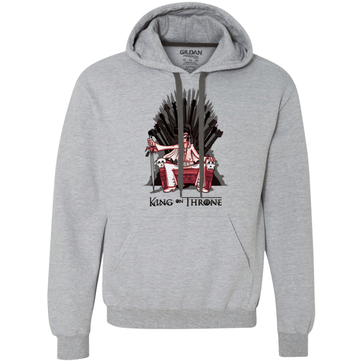 Sweatshirts Sport Grey / Small King on Throne Premium Fleece Hoodie