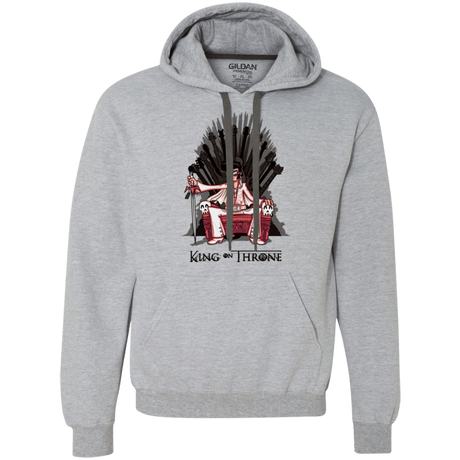 Sweatshirts Sport Grey / Small King on Throne Premium Fleece Hoodie