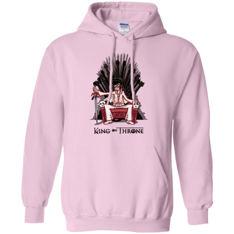 Sweatshirts Light Pink / Small King on Throne Pullover Hoodie