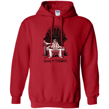 Sweatshirts Red / Small King on Throne Pullover Hoodie