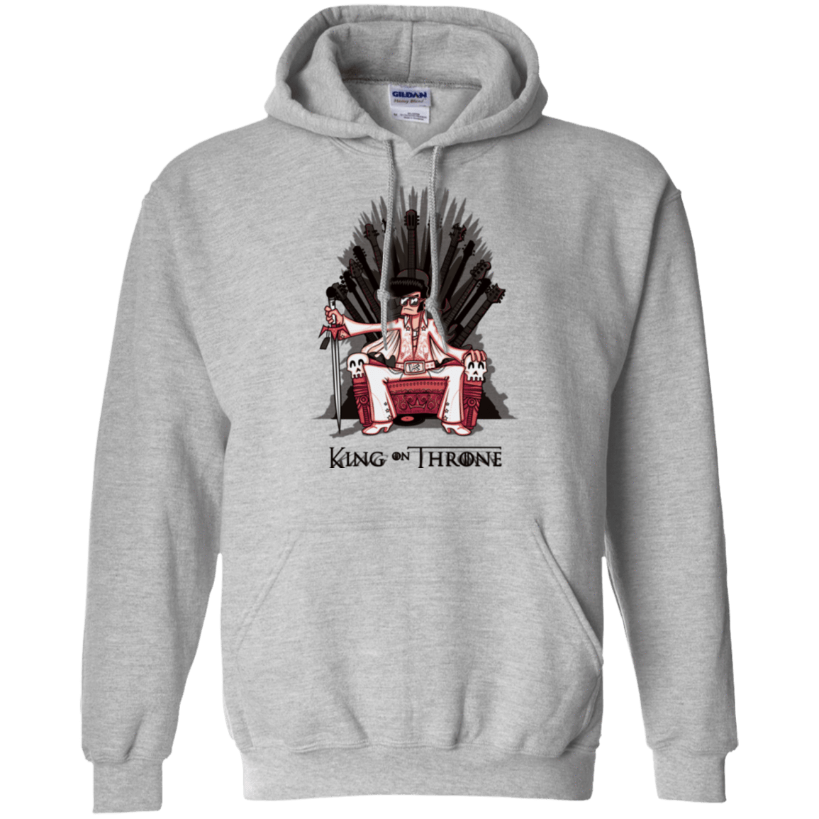 Sweatshirts Sport Grey / Small King on Throne Pullover Hoodie