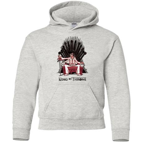 Sweatshirts Ash / YS King on Throne Youth Hoodie
