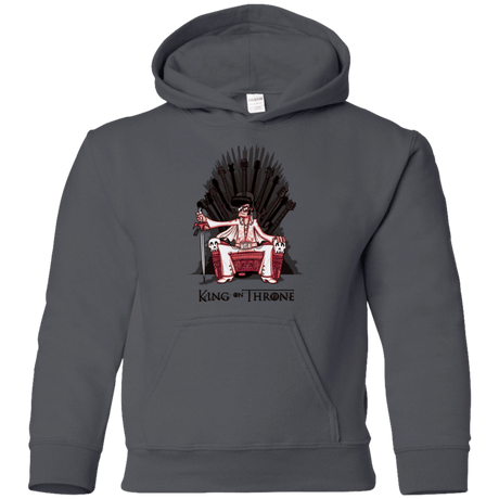 Sweatshirts Charcoal / YS King on Throne Youth Hoodie