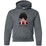 Sweatshirts Dark Heather / YS King on Throne Youth Hoodie