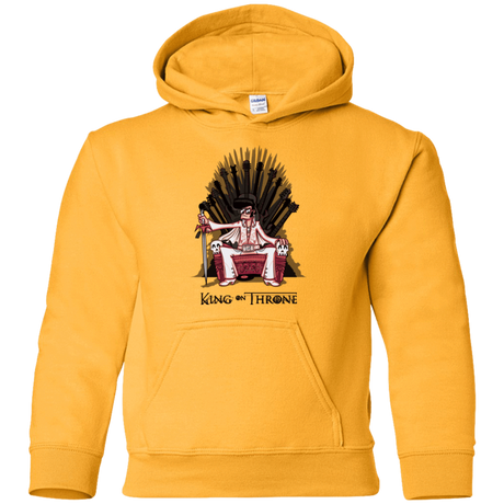 Sweatshirts Gold / YS King on Throne Youth Hoodie
