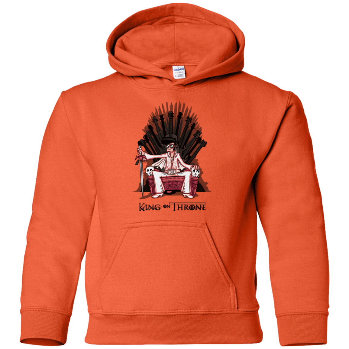 Sweatshirts Orange / YS King on Throne Youth Hoodie