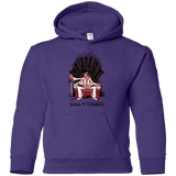 Sweatshirts Purple / YS King on Throne Youth Hoodie