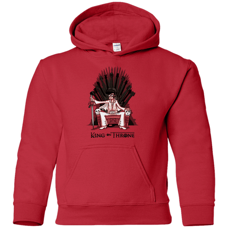 Sweatshirts Red / YS King on Throne Youth Hoodie
