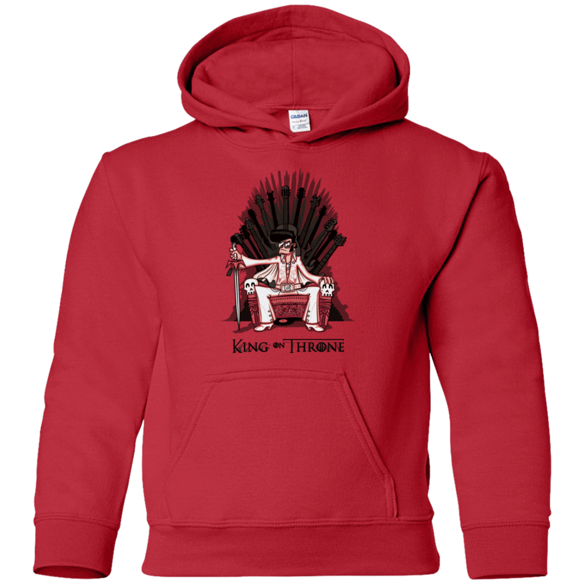 Sweatshirts Red / YS King on Throne Youth Hoodie