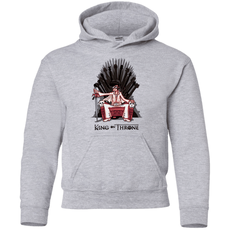 Sweatshirts Sport Grey / YS King on Throne Youth Hoodie