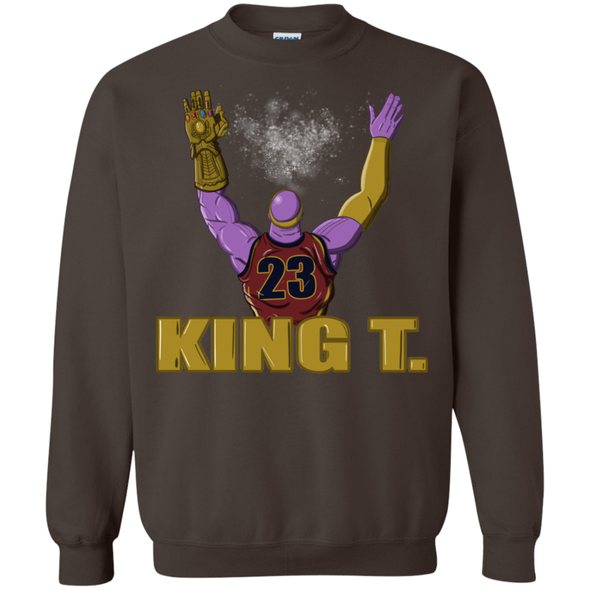 Sweatshirts Dark Chocolate / S King Thanos Crewneck Sweatshirt