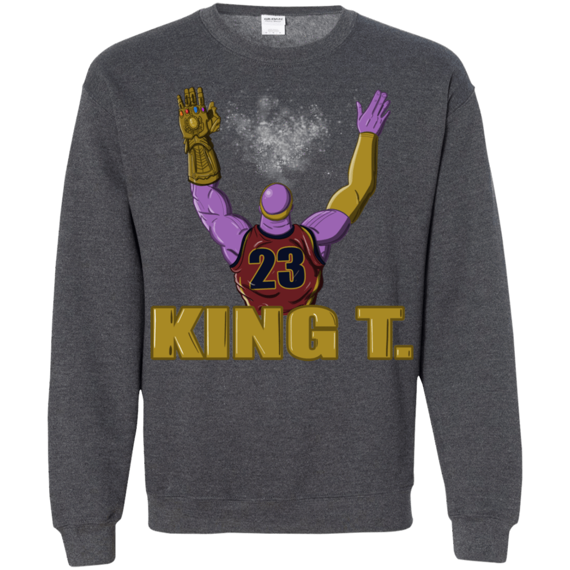 Sweatshirts Dark Heather / S King Thanos Crewneck Sweatshirt