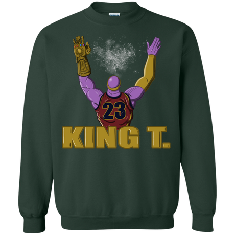 Sweatshirts Forest Green / S King Thanos Crewneck Sweatshirt