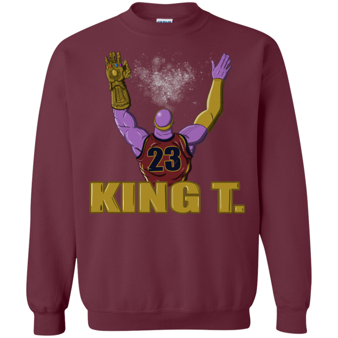 Sweatshirts Maroon / S King Thanos Crewneck Sweatshirt