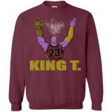 Sweatshirts Maroon / S King Thanos Crewneck Sweatshirt