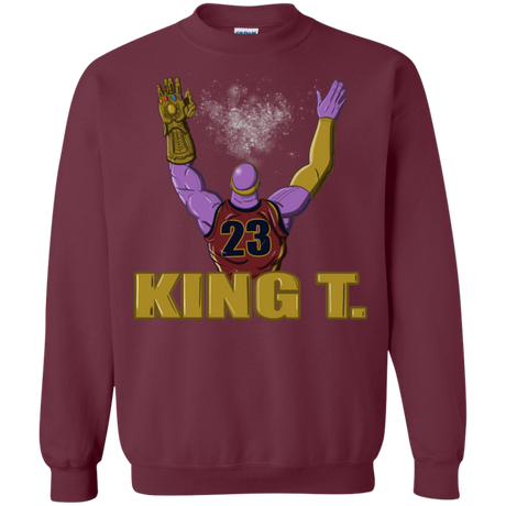 Sweatshirts Maroon / S King Thanos Crewneck Sweatshirt
