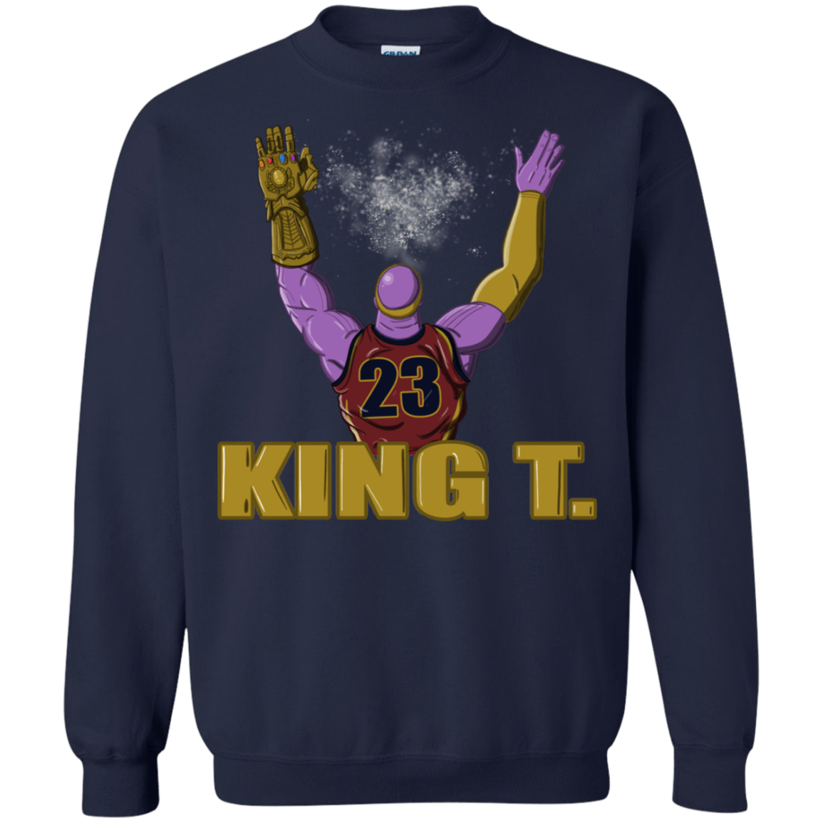 Sweatshirts Navy / S King Thanos Crewneck Sweatshirt