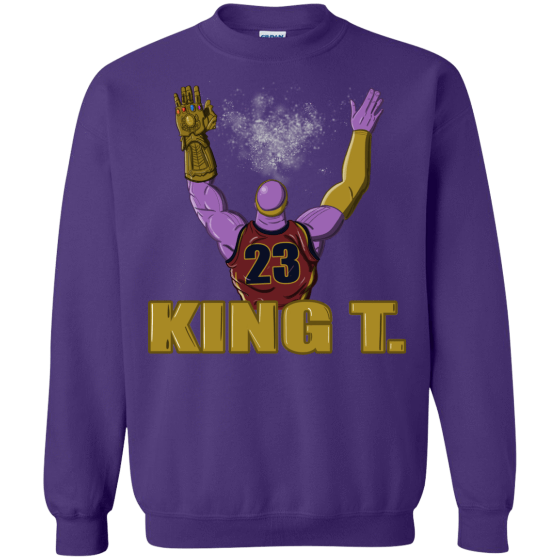 Sweatshirts Purple / S King Thanos Crewneck Sweatshirt