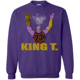 Sweatshirts Purple / S King Thanos Crewneck Sweatshirt